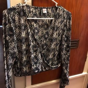 Snake print blouse